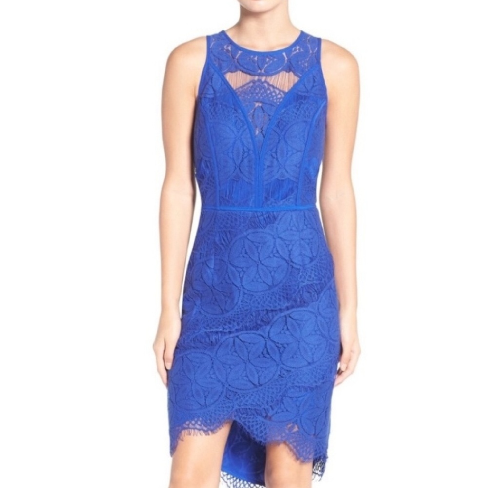Royal Blue Adelyn Rae Lace Dress - Like New